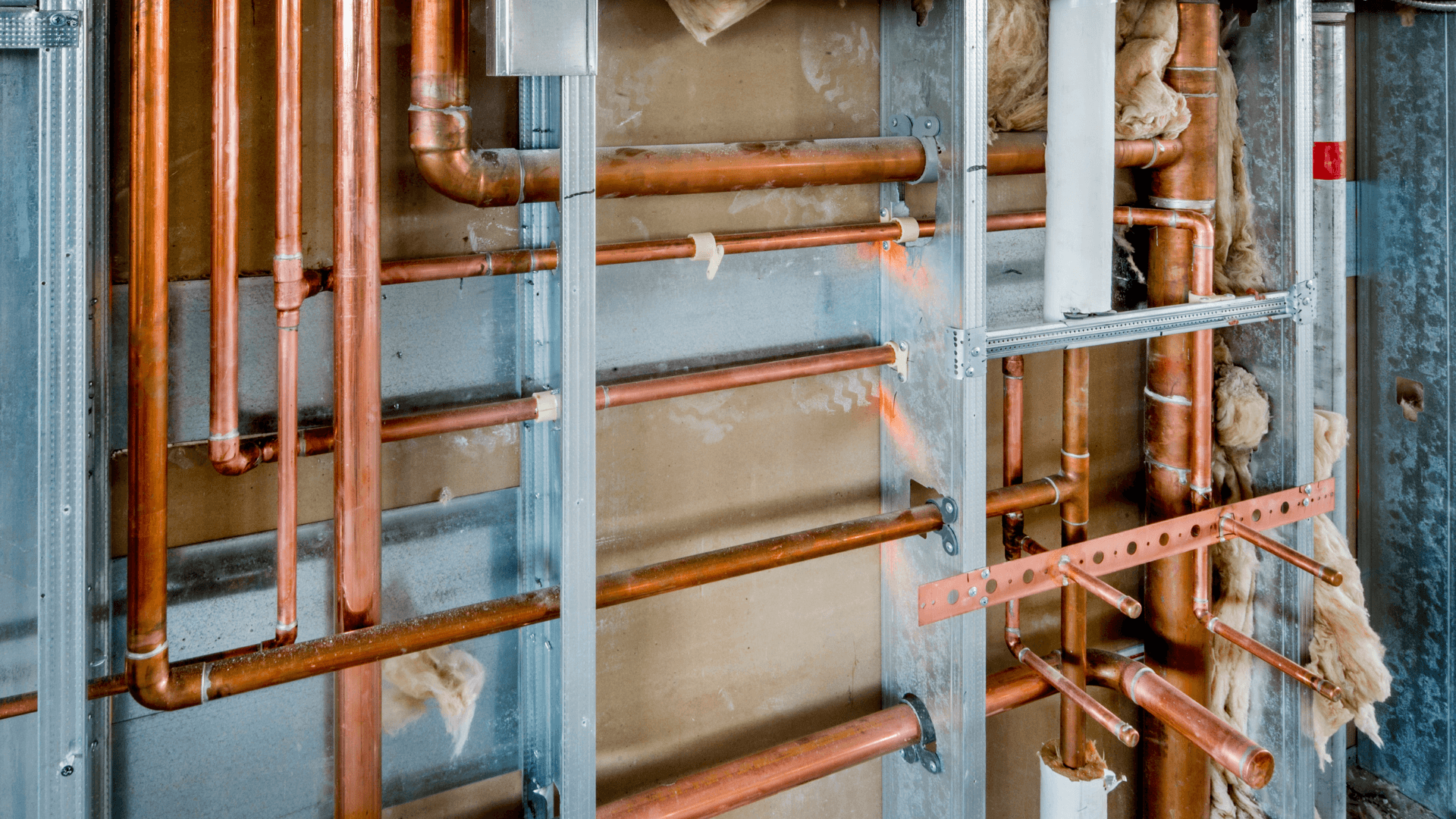 Plumbing pipes background